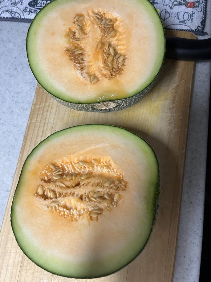 割ったメロン
